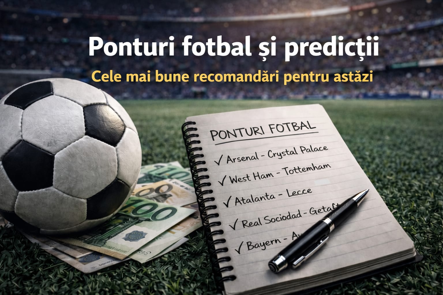 Cele mai bune ponturi la fotbal pentru azi