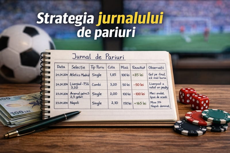 Strategia jurnal de pariuri