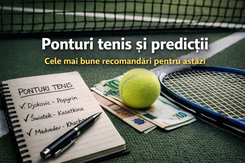 ponturi tenis - biletul zilei tenis